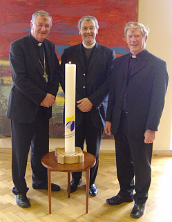 Bishop Duffy, Bishop Jackson and Prior Mohan