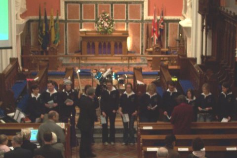 A group from Ballinamallard led the singing