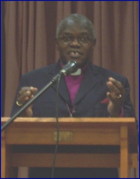 The Archbishop of York lecturing
